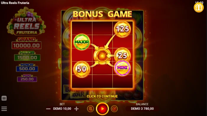 Ultra Reels Fruteria - เริ่มห้อง Hold and Win