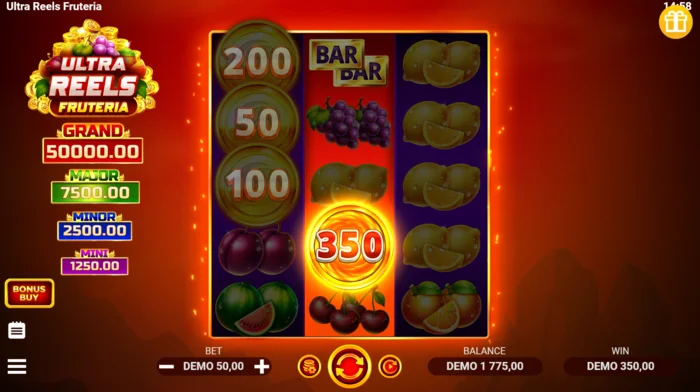 Ultra Reels Fruteria - เหรียญ Coin Collect ที่มีมูลค่า